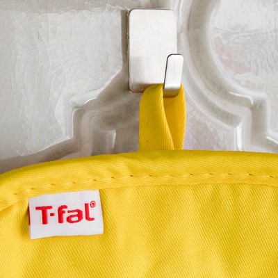 Yellow Silicone Medallion Oven Mitt and Pot Holder Set, 4-Piece