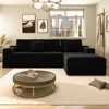 104.3'' Plush Corduroy Modular Sectional Sofa with 2PC Free Combination and Chaise, No-Assembly Design - 2 of 4