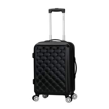 Rockland Melbourne Expandable ABS Hardside Carry On Spinner Suitcase - Quilt
