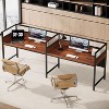 Tribesigns 94.48" Two-Person Office Desk with Privacy Panel, Long Computer Office Double Desk - 4 of 4