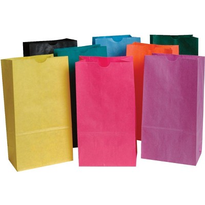 School Smart Paper Gift Bags, 6 x 11 Inches, Assorted Colors, pk of 28