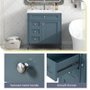 Vynxaria 30'' Bathroom Vanity with Top Sink, Modern Bathroom Storage Cabinet with 2 Drawers and a Tip-out Drawer - 4 of 4