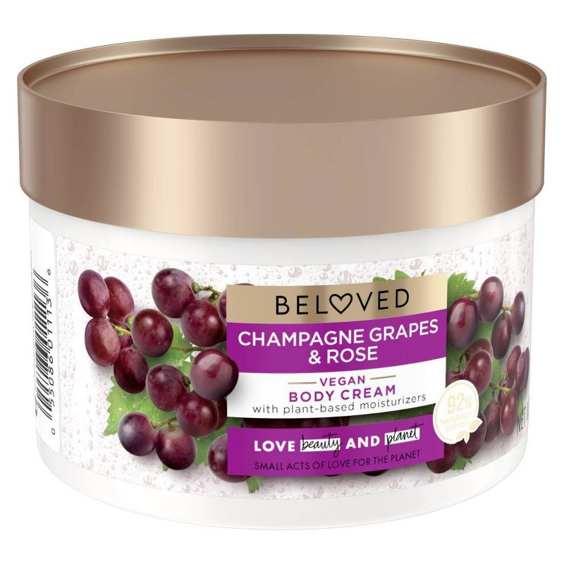 Beloved Champagne Grapes and Rose Body Cream Grapefruit &#38; Rose - 10oz, 4 of 11
