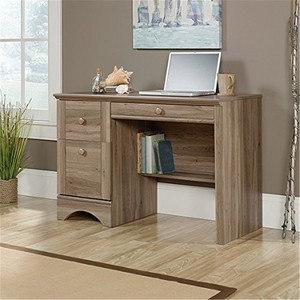 HomeStock All Purpose Drawer Harbor View Computer Desk Brown Salt Oak Finish 43.5" x 19.40" x 28.98" - 1 of 4