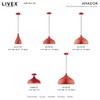 Livex Lighting Amador 1 - Light Pendant in  Shiny Red - 3 of 4