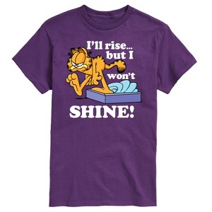 Men's - Garfield - Rise But Won't Shine Short Sleeve Graphic T-Shirt - 1 of 4