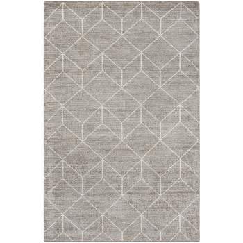 4'x6' Knotted Geometric Area Rug Silver - Safavieh