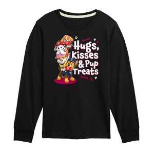 Boys' - Paw Patrol - Hugs Kisses Pup Treats Long Sleeve Graphic T-Shirt - 1 of 4