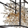 Possini Euro Design Carrine Black Gold Linear Pendant Chandelier 38 1/2" Wide Modern Clear Crystal 8-Light Fixture for Dining Room Kitchen Island Home - 3 of 4