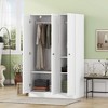 ORRD White 3-Door Shutter Wardrobe with Shelves - 3 of 4