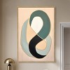 Art Remedy Earthworm in the glass bowl Contemporary Shapes Abstract Wall Art Framed - 2 of 4