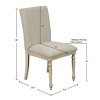 Upholstered Dining Chair with Turned Wood Legs Set of 2 - 2 of 4