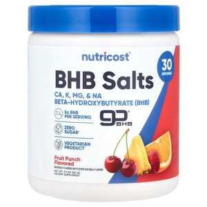 Nutricost BHB Salts, goBHB®, Fruit Punch, 9.3 oz (261 g) - 1 of 2