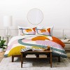 Deny Designs Lane and Lucia Rainbow Collage Comforter Bedding Set Cream - 4 of 4