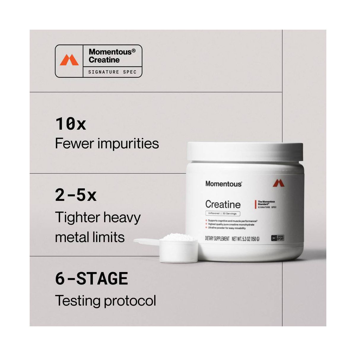 Momentous Creatine Chewables - Strawberry - 10 Servings - thumbnail 7
