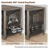 Gikpal Dog Crate Furniture with 2 Adjustable Dog Bowls, Dog Cage Furniture, Dog Kennel Indoor with Lockable Door, Chew-Proof Design, Pet Carrier House - 2 of 4
