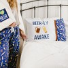 Pavilion Gift Company - Beer-ly Awake - 20" x 26" Pillowcase - Throw Pillow Covers - 3 of 4