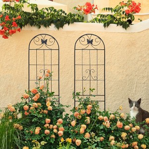 NicBex Metal Garden Trellis for Climbing Plants Lattice Panels for Outside Rustproof Arch Trellis for Garden - 1 of 4