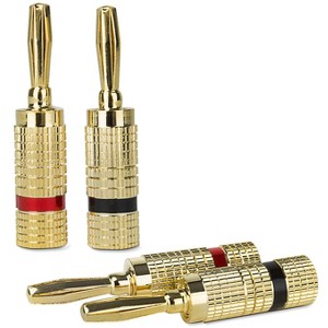 Premium Banana Plug Speaker Wire Connectors (AV22638-2PACK) - 1 of 4