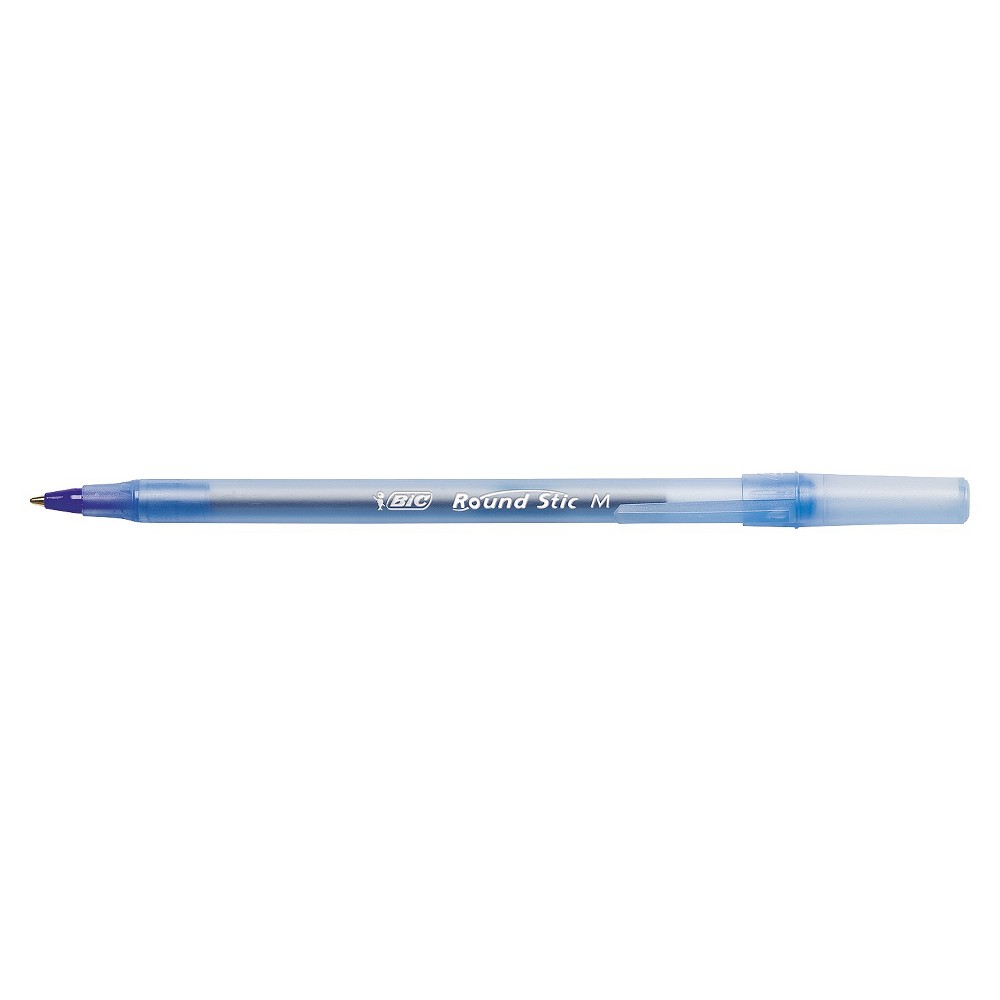 UPC 070330201200 product image for BIC Round Stic Ballpoint Stick Pen, Blue Ink, Medium, Dozen | upcitemdb.com