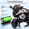 6V Kids Electric Motorcycle with Training Wheels, Realistic Engine Sounds & Music - 3 of 4