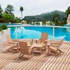 WestinTrends 5-Piece Modern Adirondack Outdoor Rocking Chair with Side Table Set - 2 of 2
