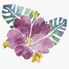 Women's Lost Gods Watercolor Hibiscus T-Shirt - 2 of 4
