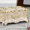 Vintage Jewelry Box, Small Enameled Trinket Box Jewelry Decorative box Keepsake Gift - 4 of 4