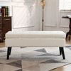 Sapphtopaz Tufted Ottoman Bench with Storage, End of Bed Bench Foot, Storage Bench for Bedroom or Entryway, Upholstered Ottoman with Safety Hinges - 2 of 4