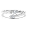 H.J. Namdar 0.16 ct tw Round Diamond Scale Twist Snake Ring 14K White Gold Natural Diamonds Size 6 - 4 of 4