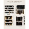 63.5" H Full Length Mirror with Jewelry Storage, LED Mirror Jewelry Cabinet Standing Jewelry Armoire White - 4 of 4