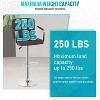 BestMasssage Bar Stools Set of 2 Adjustable Bar Stool Bar Chairs, Brown - 3 of 4