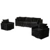 XIZZI Luxury Modular Sectional Sofa Couch, Oversized Cloud Couch for Living Room, Deep Seat Upholstered Sleeper Sofa Set w/ Optional Swivel Chairs - 2 of 4
