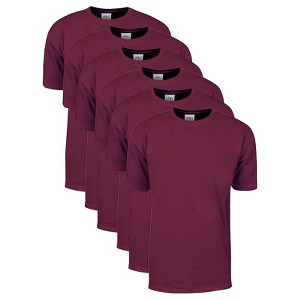 6 Pack Shaka Wear Men's Max Heavyweight Short Sleeve Crew Neck T-Shirt - 1 of 4