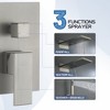 CASAINC 1-Spray Patterns with 2.5 GPM 22 Inches Wall Mount Dual Shower Heads in Spot Resist (Valve Included) - 4 of 4