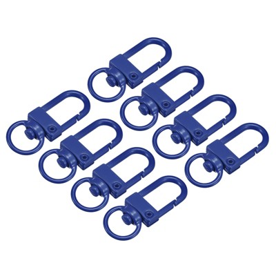 Unique Bargains DIY Craft Key Organization Lobster Claw Lanyard Swivel Clasps 1.3" x 0.51" 8 Pcs