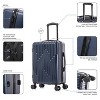 InUSA Drip Lightweight Hardside Carry On Spinner Suitcase - Blue - 3 of 4