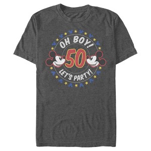 Men's Mickey & Friends Oh Boy Let’s Party T-Shirt - 1 of 4