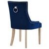 Modway Pose Tufted Performance Velvet Upholstered Dining Chair with Nailhead Trim in Navy - 3 of 4