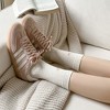 Anna-Kaci Women's 3 - Pack Crew Socks with Embroidered Bow Detail and Soft Comfortable Knit Fabric - 3 of 4