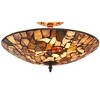 Chloe Lighting Sandy Mosaic 2 Light Semi-Flush Ceiling Fixture 16" Shade - 3 of 3