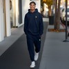 Dalix Alien Embroidery Sweatsuit Set Hoodie Jogger Soft Fleece Relaxed Fit Lounge Mens in Navy Blue 2XL XX-Large - 3 of 4
