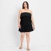Women's Drop Waist Ruffle Mini A-Line Dress - Future Collective - 3 of 3