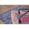 Anji Mountain 36"x48" Porto 1/4" Rug'D Chair Floor Mat Blue/Red : Medallion Design, Indoor Polyester Mat - 3 of 4