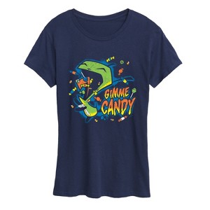 Women's - Invader Zim - Gimme Candy Gir -Women's Short Sleeve Graphic T-Shirt Short Sleeve Graphic T-Shirt - 1 of 4