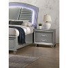 NicBex Modern 2 Drawers Wood Nighstand,End Table with Acrylic Legs & Pull Handle for Bedroom,Living Room - 3 of 4