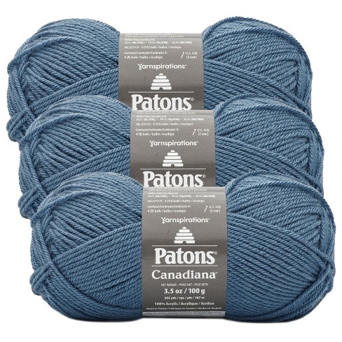 pack Of 3) Patons Canadiana Yarn - Solids-ivy : Target