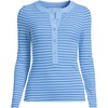 Lands' End Women's Drapey Rib Skimming Long Sleeve Henley - 3 of 3