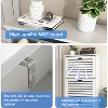 CIPACHO White Narrow Hidden Shoe Cabinet 3 Flip Drawers Adjustable Shelves Freestanding for Entryway Hallway Bedroom Apartment - 3 of 4
