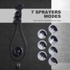 WOWOW Single Handle 7-Spray Tub and Shower Faucet 1.8 GPM with Handheld Shower in Brushed Nickel (Valve Included) - 4 of 4